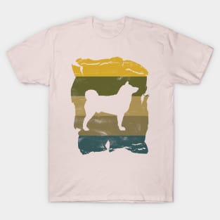 Akita Inu Distressed Vintage Retro Silhouette T-Shirt